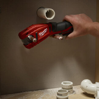 Milwaukee 2471-20 M12 Copper Tubing Cutter In Use
