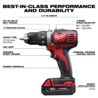 Milwaukee 2606-20 M18 12 Drill Driver - Tool Only