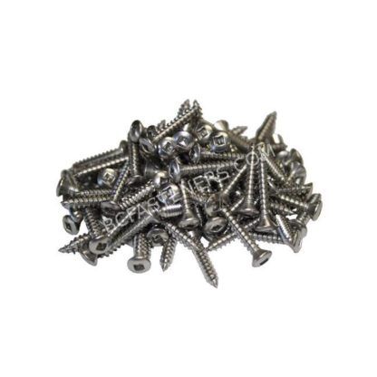 #10 Oval Head Square Drive Type A Screws - Stainless Steel
