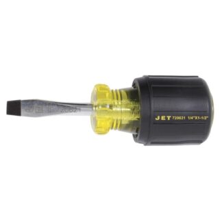 Jet 720621 JKSS-2RS 1/4" x 1-1/2" Slotted Round Shank Cushion Grip Screwdriver