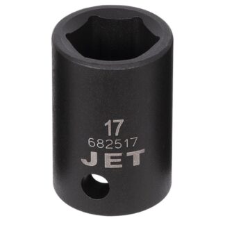Jet 682517 1/2" Drive x 17mm 6 Point Regular Impact Socket