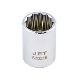 Jet 672621 Regular Chrome Socket - 12 Point
