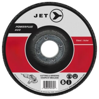 Jet 500415 4-1/2 x 1/8 x 7/8 T27 POWERPLUS DUO Cutting Grinding Wheel