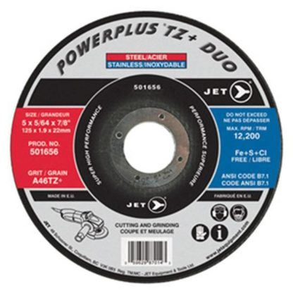 Jet 501656 4-1/2 x 5/64 x 7/8 A46PX-DUO T27 Cutting Grinding Wheel