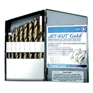 Jet 570141 21 PC JET-KUT GOLD Super Premium Drill Bit Set