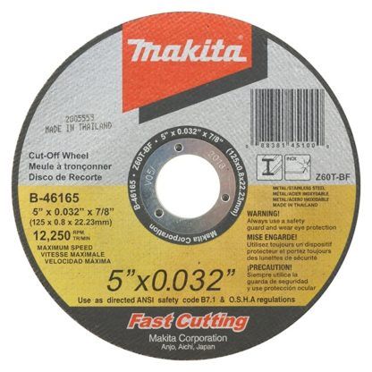Makita A-96447-25 5" Ultra-Thin Kerf Cut Off Wheels - 25 Pack