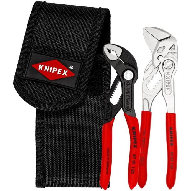 Knipex 002072V01 Mini Pliers Set in Belt Pouch - 2 Piece