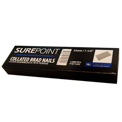 SurePoint F18114SS 1-1/4" Collated Brad Nails