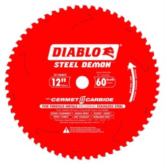 Freud D1260CF 12" x 60T Cermet Metal and Stainless Steel Cutting Saw Blade