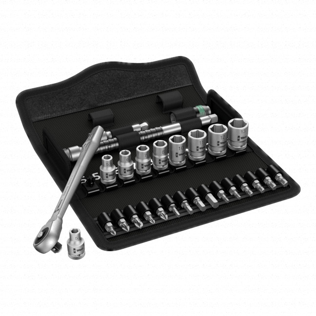 Wera Zyklop Metal Ratchet Dr W Push Through Sae Set