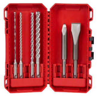 Milwaukee 48-20-7662 SDS+ MX4 4-Cutter and Chisel Kit 6-Piece