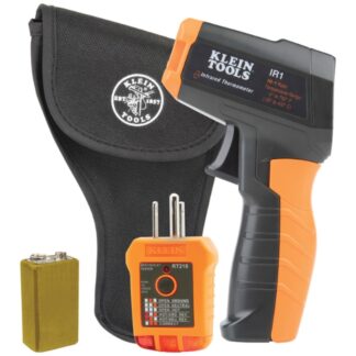 Klein IR1KIT Infrared Thermometer With GFCI Receptacle Tester