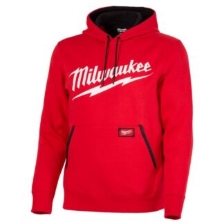Milwaukee 352R Large Logo Midweight Pullover Hoodie-Red