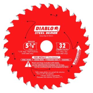 Diablo D0532F 5-7/8" X 32T STEEL DEMON Carbide-Tipped Saw Blade for Metal