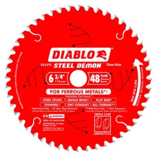 Diablo D0649F 6-3/4" X 48T STEEL DEMON Carbide-Tipped Saw Blade for Metal