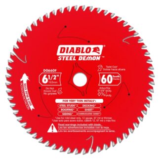 Diablo D0660F 6-3/4" X 48T STEEL DEMON Saw Blade for Very Thin Mild Steels
