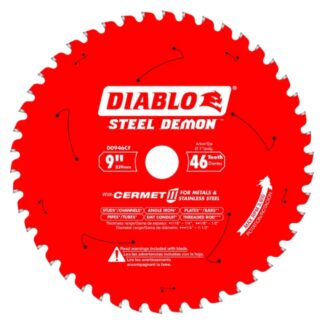 Diablo D0946CF 9" x 46T STEEL DEMON CERMET II Saw Blade for Metals and Stainless Steel