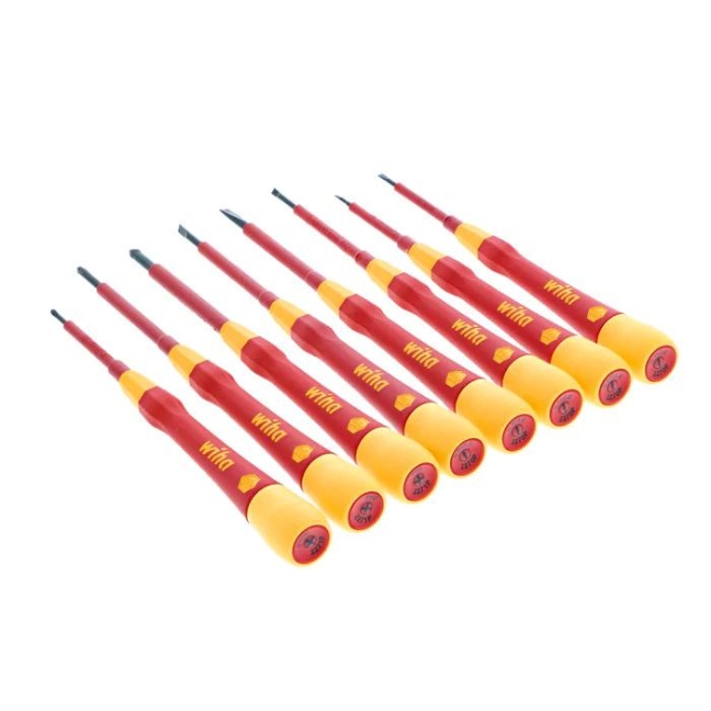 Wiha 32088 PICOFINISH Insulated Precision Screwdriver Set SL PH 8 Piece