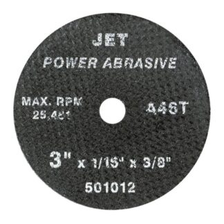 JET 501004 A46T Power Abrasive T1 Cut-Off Wheel 2x1/8x3/8"