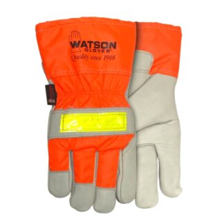 Watson 94006HHV WINTER FLASHBACK Hi-Viz Thinsulate Leather Work Gloves