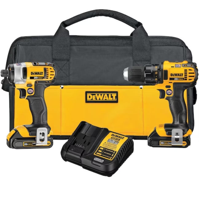 DeWalt DCK280C2 20V MAX Drill and Impact Driver Combo Kit