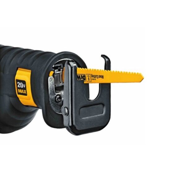 Dewalt DCS380B 20V Max Reciprocating Saw Close Up 1