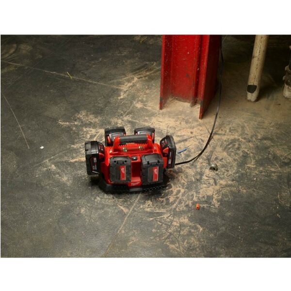 Milwaukee 48-59-1806 M18 Six Pack Sequential Charger In Use 2