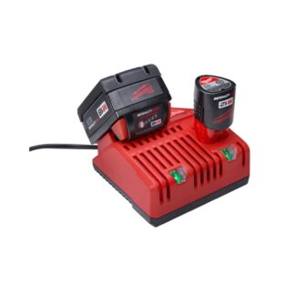 Milwaukee 48-59-1812 M18 & M12 Multi-Voltage Charger In Use 1