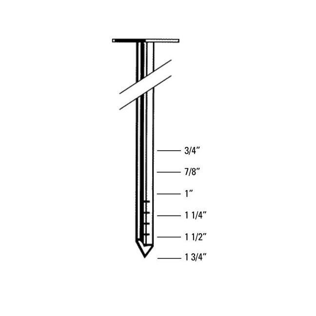 Roofing Nail Sizes Chart