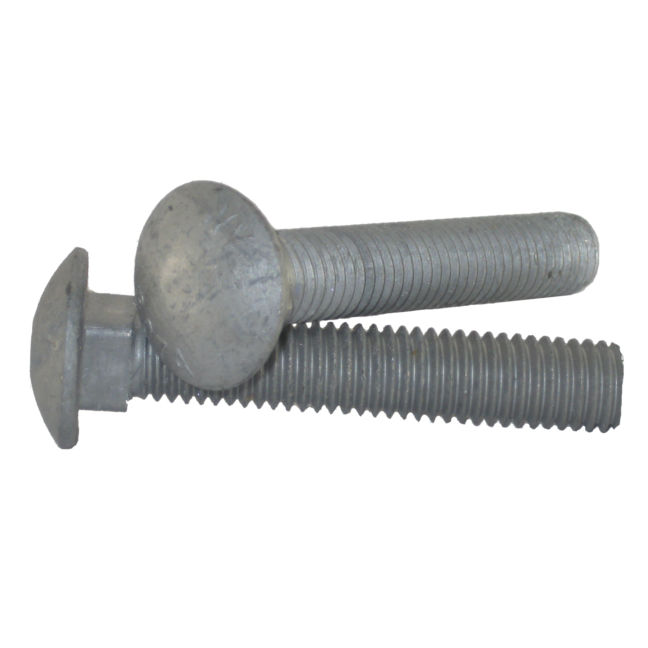 3/8-16 x 1-1/4" Carriage Bolts and Nuts Hot Dip Galvanized Quantity 25 