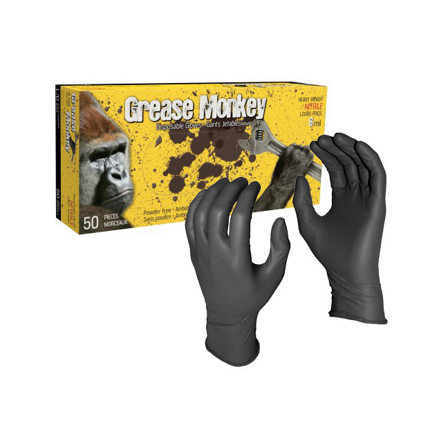 Watson Gloves 5554PF Grease Monkey Nitrile Glove Medium