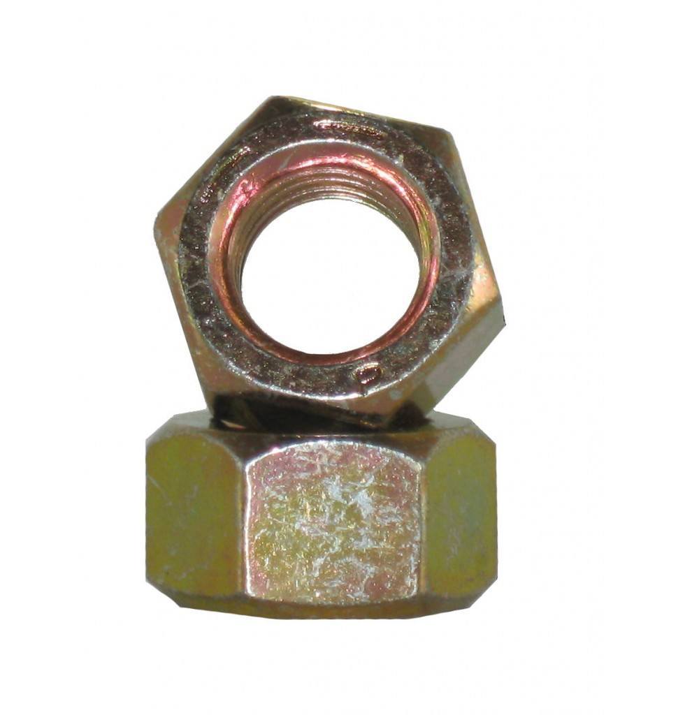 Details about   Zinc Yellow Hex Nut 5 Pcs Grade 8 Steel RH  1 1/8"-7 x 31/32" Height 