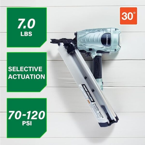 Metabo HPT NR90ADS1 3-1/2" Clipped Head Framing Nailer