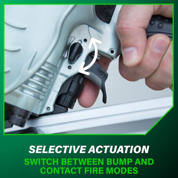 Metabo HPT NR90AFS1 28 Degree 3-12 Full Head Strip Nailer (1) Metabo HPT NR90AFS1 28 Degree 3-1/2" Full Head Strip Nailer