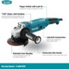 Makita GA5020C 5" Angle Grinder Trigger Switch with Lock-On Button