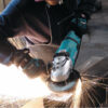 Makita GA6020Y 6" Angle Grinder with Electric Brake and 2-Stage Safety Switch