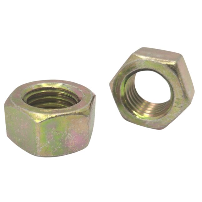 Hex Nut Yellow Zinc