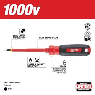 Milwaukee 48-22-2231 316 Cabinet - 4 1000V Insulated Screwdriver (1)
