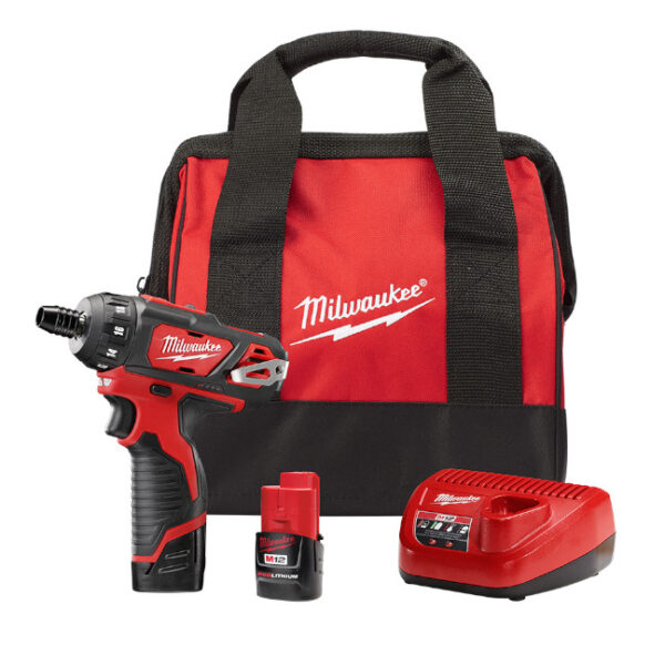 Milwaukee 2406-22 M12 1/4" Hex 2-Speed Screwdriver Kit Milwaukee 2406-22 M12 1/4" Hex 2-Speed Screwdriver Kit