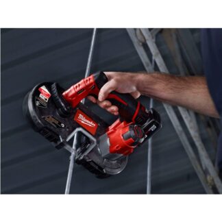 Milwaukee 2429-20 M12 Sub Compact Band Saw In Use 2