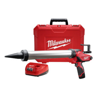 Milwaukee 2442-21 M12™ 20oz. Aluminum Barrel Sausage Style Caulk and Adhesive Gun Kit