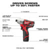 Milwaukee 2462-22 M12 1/4” Hex Impact Driver Kit