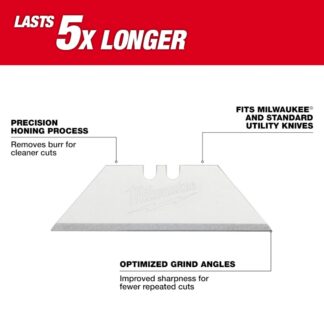 Milwaukee 48-22-1900 General Purpose Utility Blades-100 Pack
