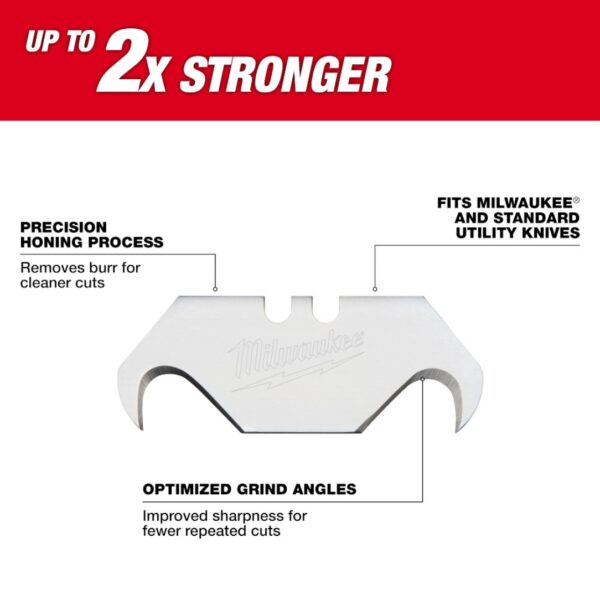 Milwaukee 48-22-1932 Hook Utility Knife Blades-5 Pack