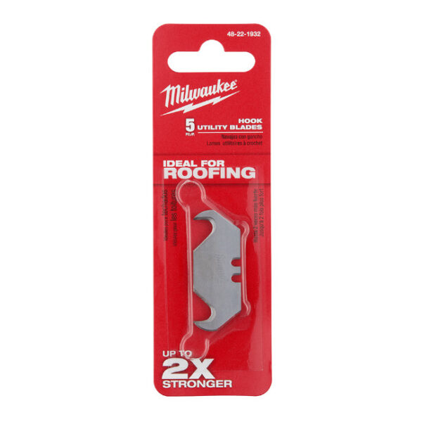 Milwaukee 48-22-1932 Hook Utility Knife Blades-5 Pack