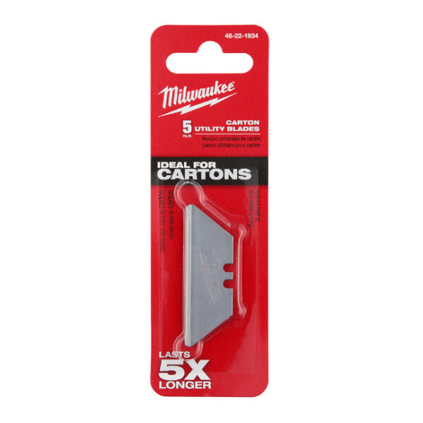 Milwaukee 48-22-1934 Carton Utility Knife Blades-5 Pack