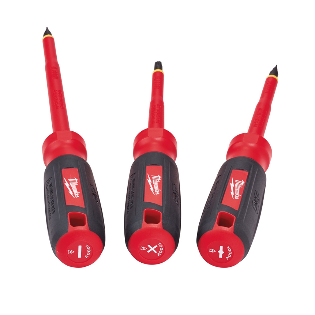 Milwaukee 48 22 2202 3 Piece 1000v Insulated Screwdriver Set