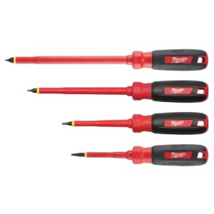Milwaukee 48-22-2205 1000V Insulated Screwdriver Set with Square Bit 4-Piece
