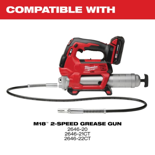 Milwaukee 49-16-2646 M18 Grease Gun 400g Clear Barrel