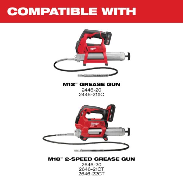 Milwaukee 49-16-2647 48" Grease Gun Replacement Hose with HP Coupler